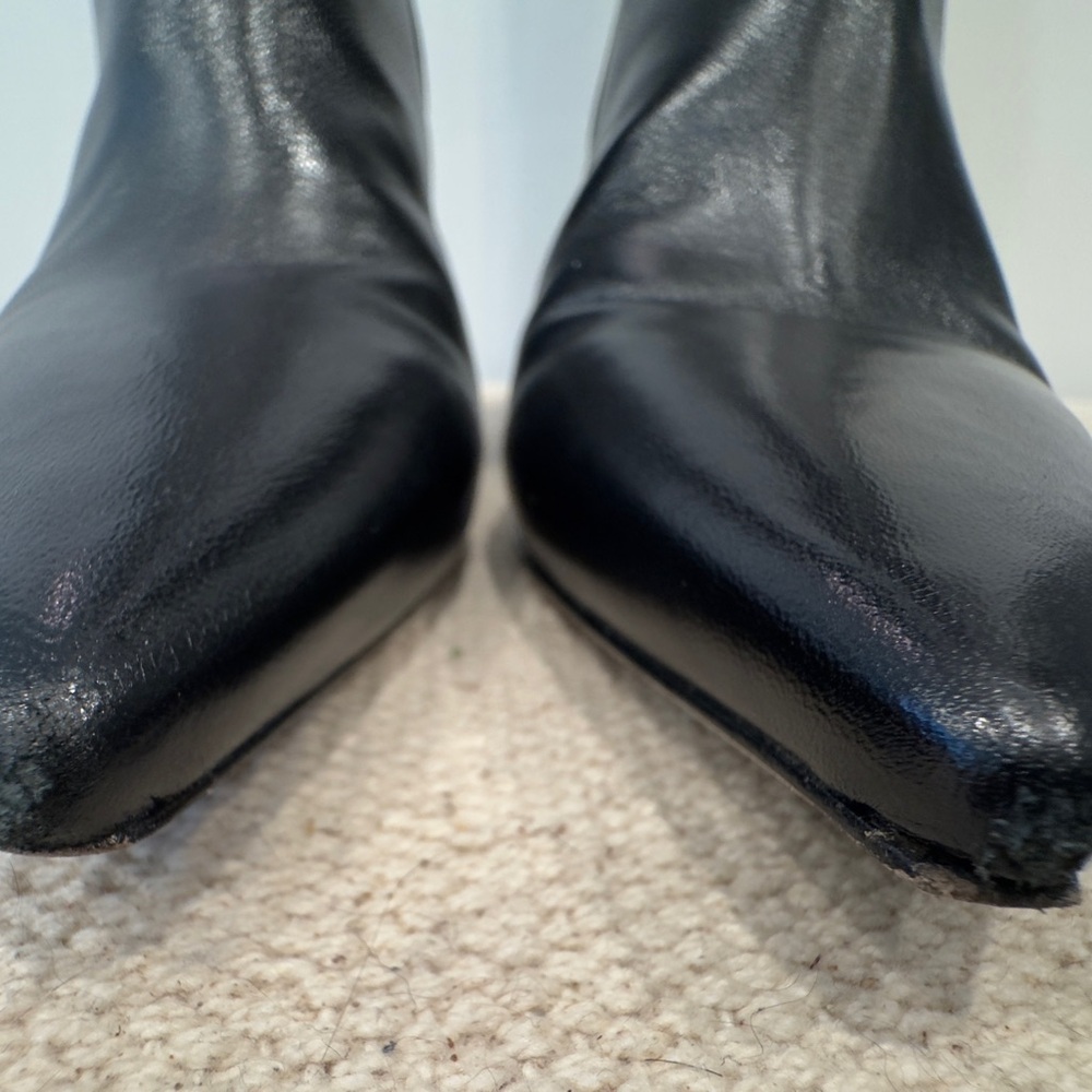 Larroude Georgia Black Heeled Boots - Picture 8 of 15